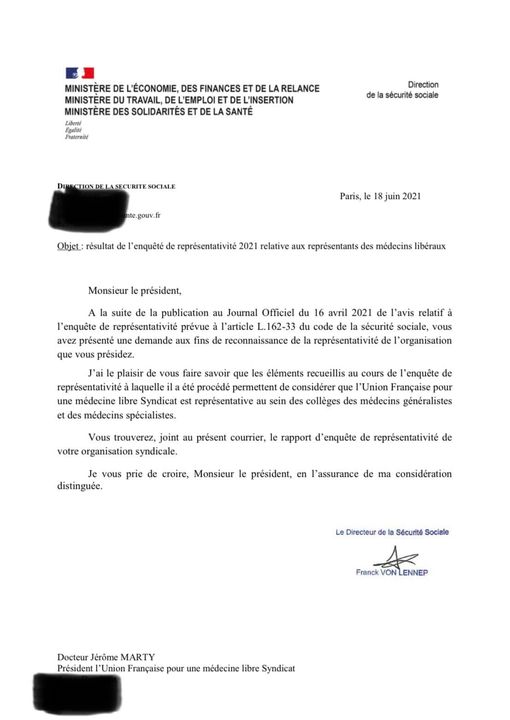 L'UFMLS est désormais un syndicat représentatif qui participera aux négociations avec la CNAM !
