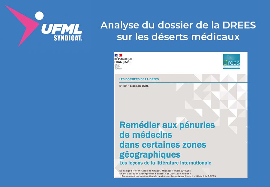 Analyse du dossier de la DREES sur les déserts médicaux