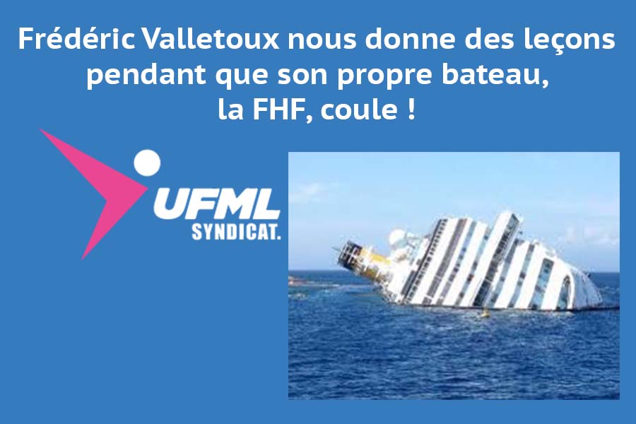 Frédéric Valletoux donne des leçons d'intérêt général à la médecine libérale tandis que son propre bateau, la FHF, coule !