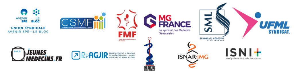 Logos de syndicats de médecins libéraux