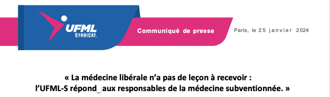 La médecine salariée n'a pas a donné des leçons à la médecine libérale