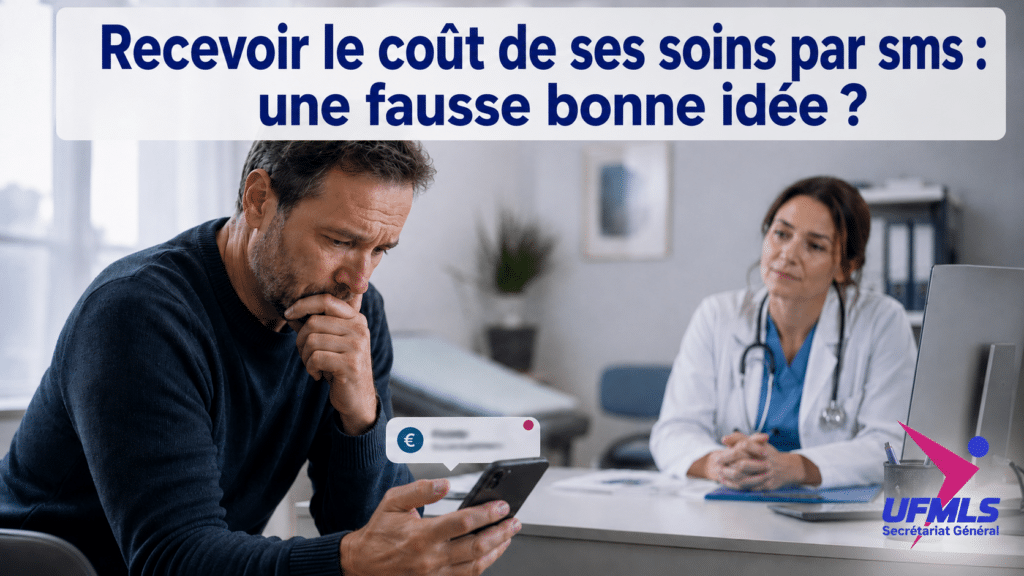 Recevoir le coût de ses soins par sms : une fausse bonne idée ?