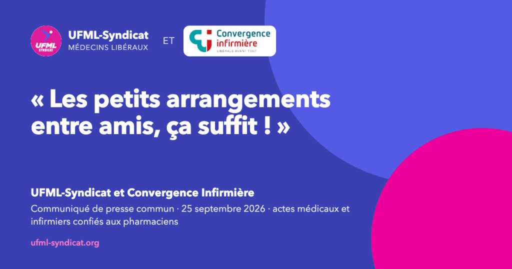 Communiqué 25 septembre 2026 Les pharmaciens